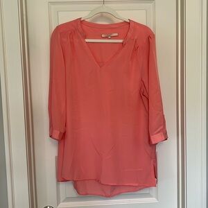 Hutch Coral Long Sleeve Blouse Size L